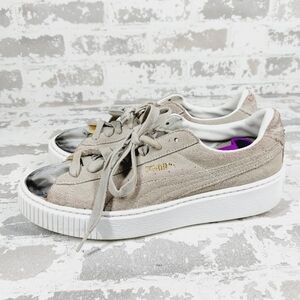 Puma Women's Suede Platform Sneakers - Gray